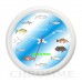 Relógio de Parede Modelo - PESCA - Peixes de Água Salgada